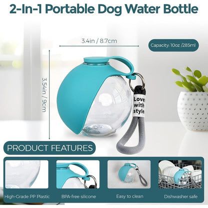 Dual-Purpose Pet Travel Bottle