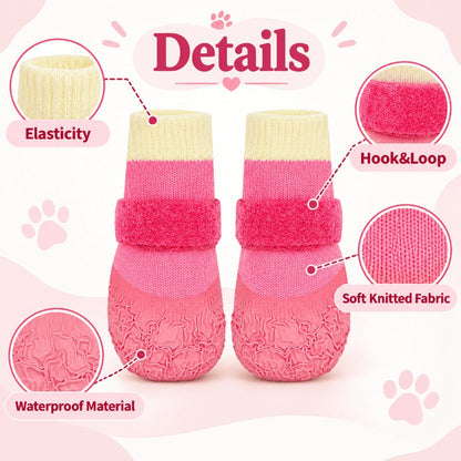 Waterproof Knit Dog Booties