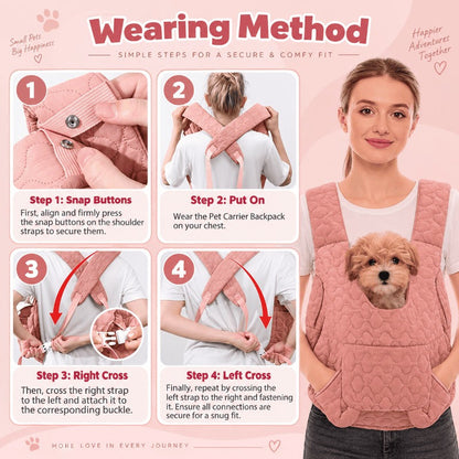 Ergonomic Front Pet Carrier Vest