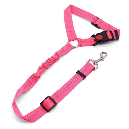 Shock-Absorbing Dog Car Restraint