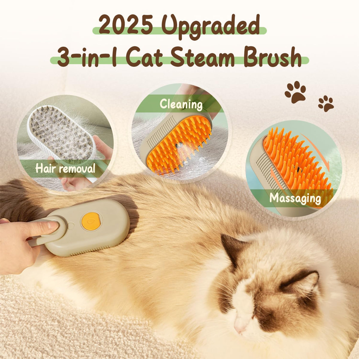PuffEase Spritz defur comb