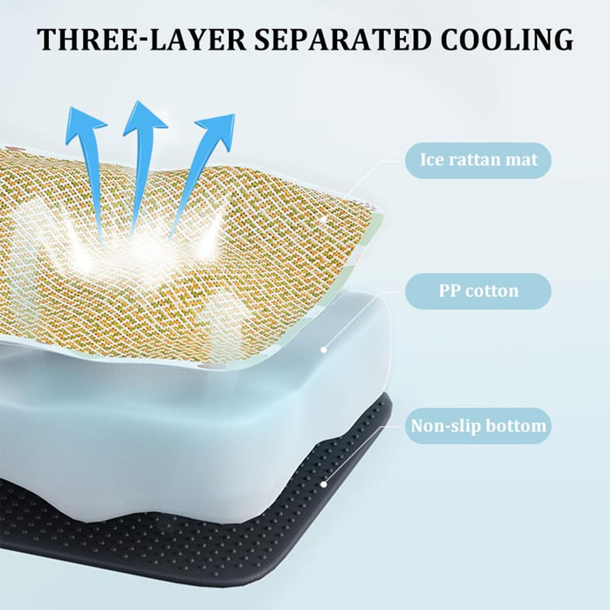 Breathable Rattan Cooling Pet Bed