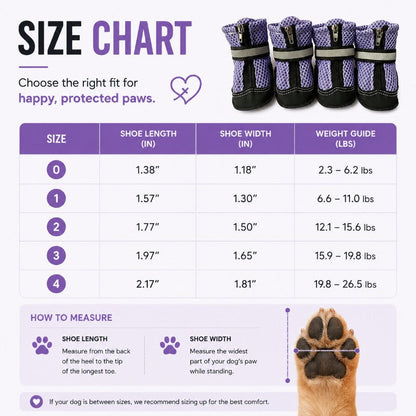 Breathable Mesh Dog Boots