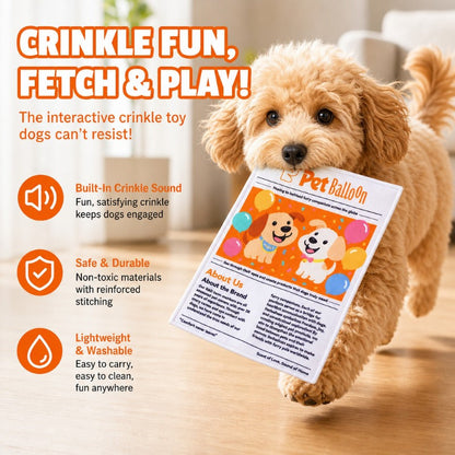 Crinkle Sound Newspaper Toy