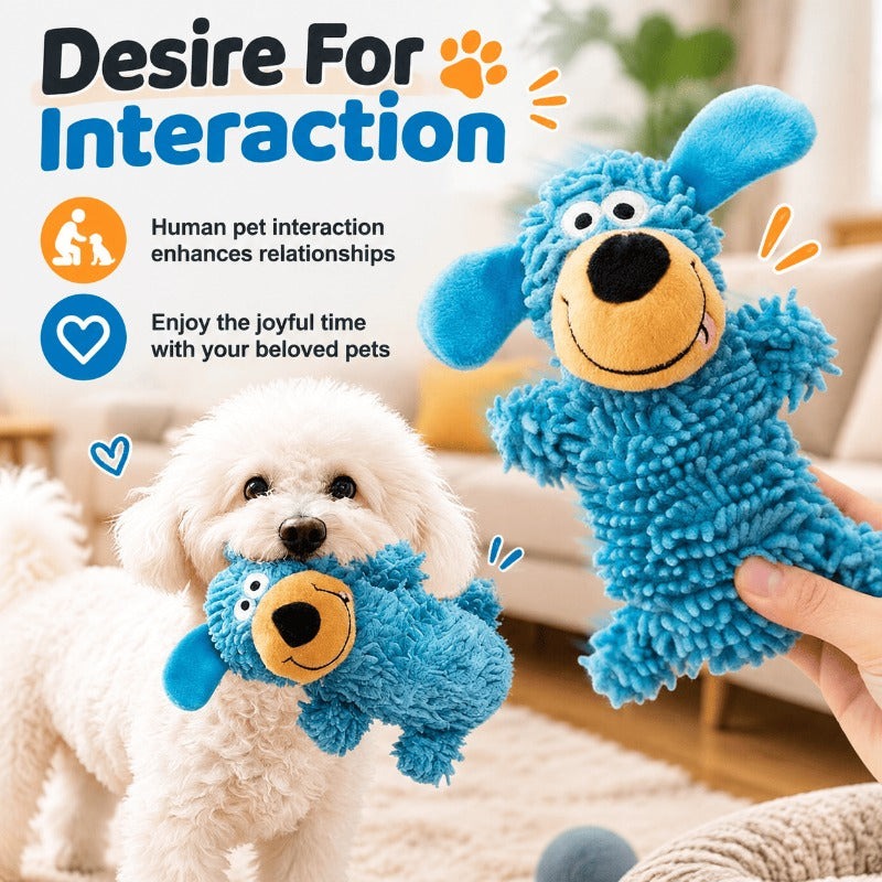 Squeaky Dog Plush Toy