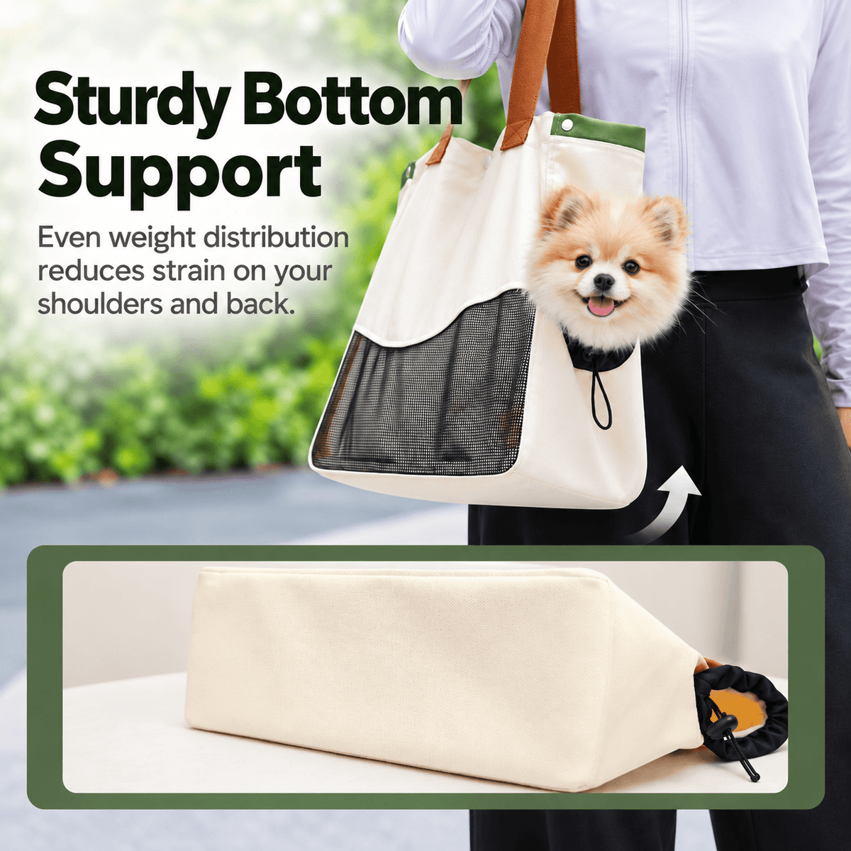 Breathable Canvas Pet Tote